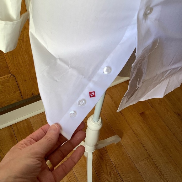 1670 Slim Fit Crisp Button Down White Dress Shirt - Picture 7 of 11